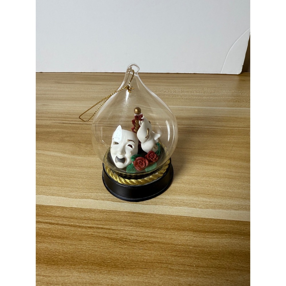 San Francisco Music Box Company Music of the‎ Night Comedy/Tragedy Dome Ornament